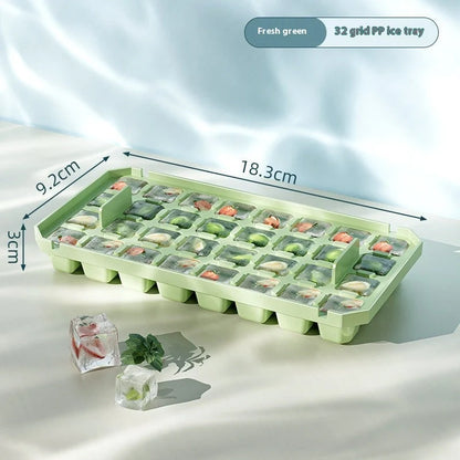 PP material ice cube tray with quick release design for easy demolding