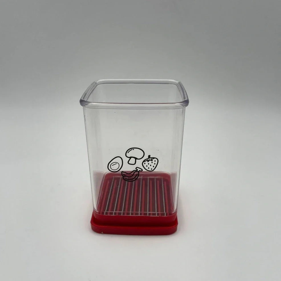 Chef Cup fruit and vegetable fast slicer in 7.6cm base with stainless steel blades for 5mm cuts