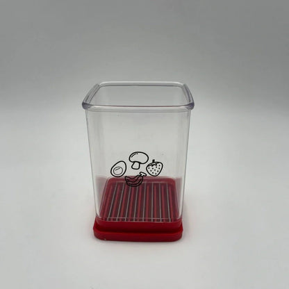 Chef Cup fruit and vegetable fast slicer in 7.6cm base with stainless steel blades for 5mm cuts