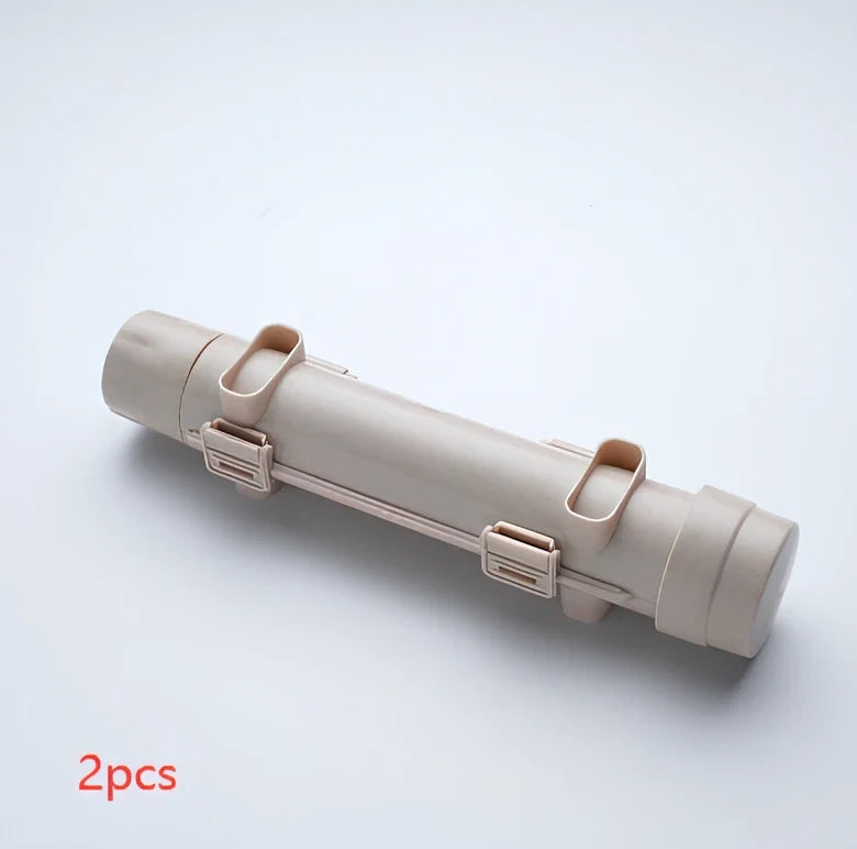 Manual sushi maker tool creating 2.5cm diameter rolls with food-grade plastic construction