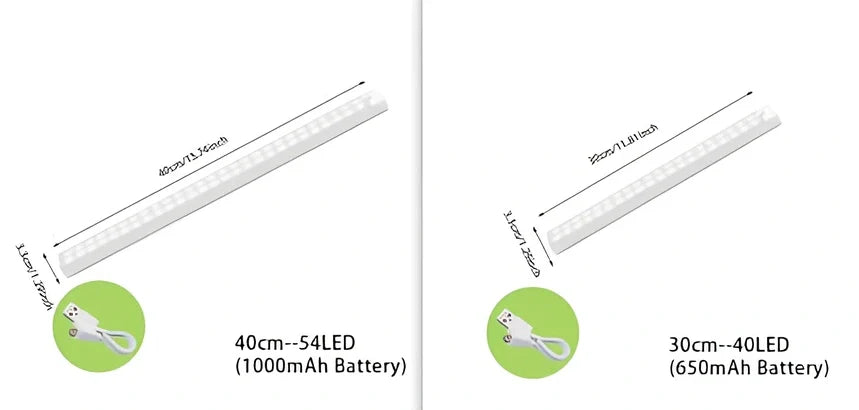 Stainless steel wireless LED motion sensor night light with magnetic wall mounting