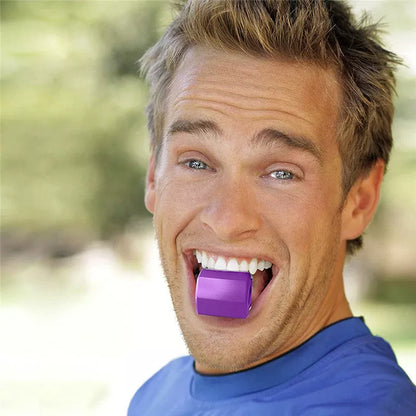 Jawline fitness ball and facial toner in blue, red, rose red, and black for muscle strengthening