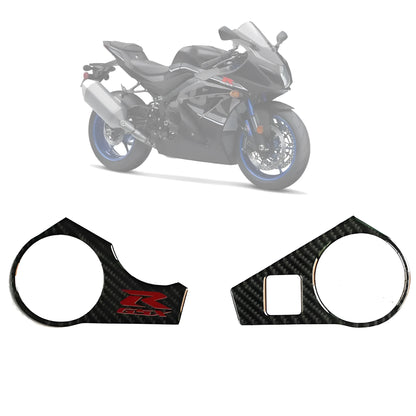 Black carbon fibre pattern adhesive sticker for SUZUKI GSXR1000 L1 motorcycle upper fairing
