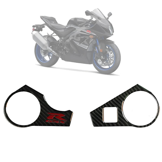 Black carbon fibre pattern adhesive sticker for SUZUKI GSXR1000 L1 motorcycle upper fairing
