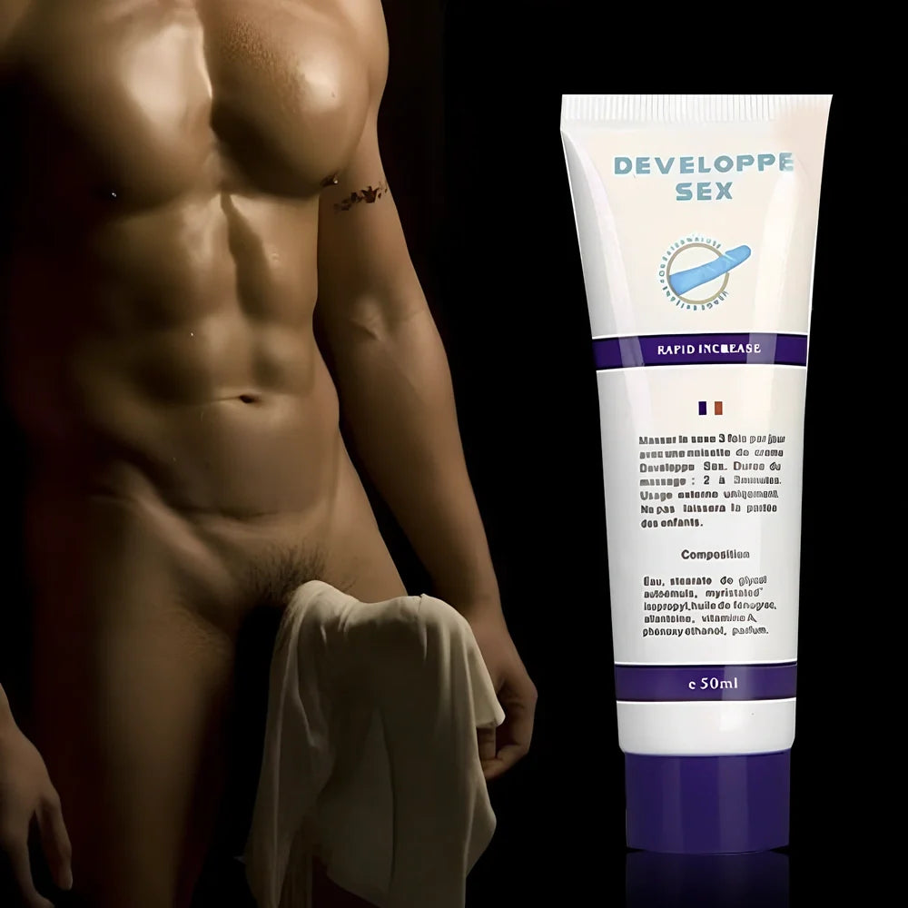 50ml transparent crocodile cream container for male exercise massage with plant extract formula