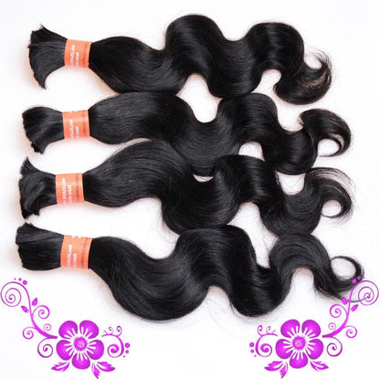 7A body wave human hair extensions in various lengths for natural volume and style
