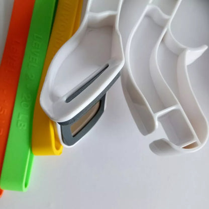 White Arms & Upper Body Workout tool with ABS and silicone construction