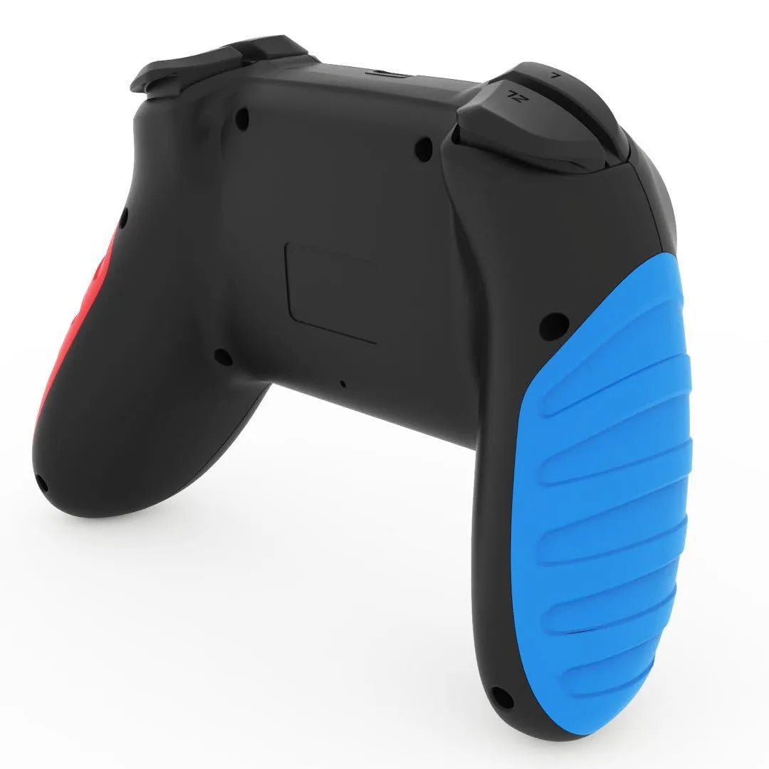 Red and blue wireless Bluetooth gamepad for Nintendo Switch and PC with USB cable