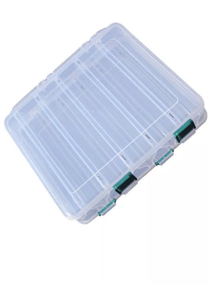 White ABS engineering material lure fishing tackle box in two sizes