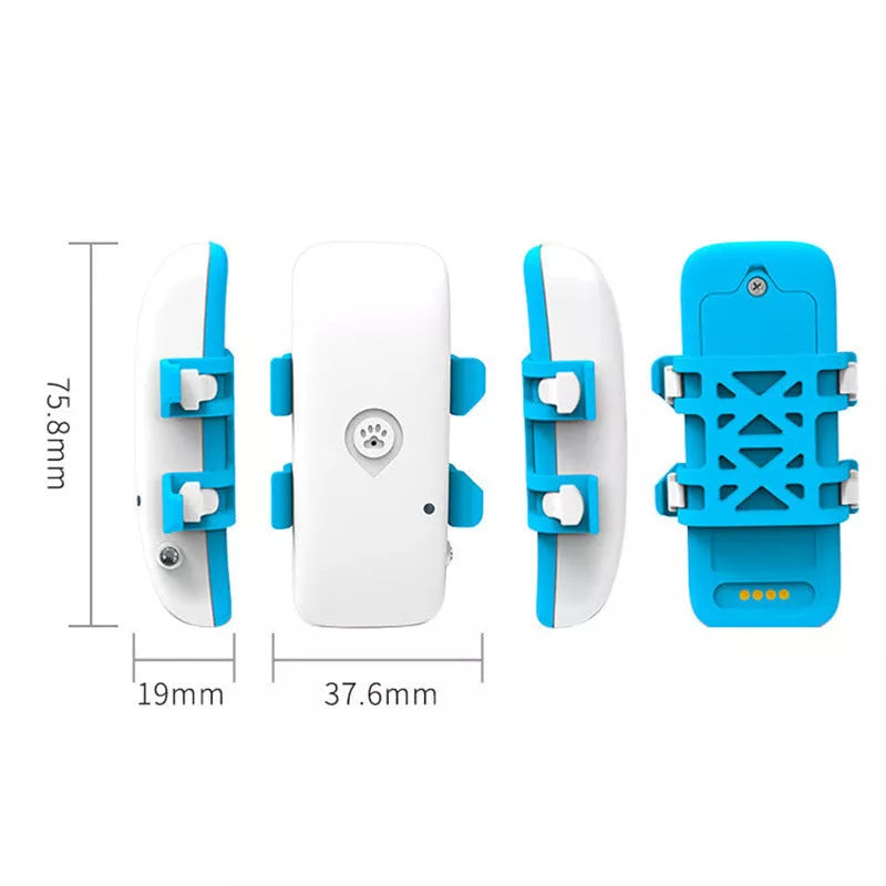 4G Pet Locator GPS Collar with BeiDou tracking for dogs and cats, waterproof design