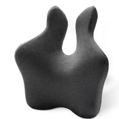 Bamboo charcoal memory foam lumbar support cushion for office and car seats