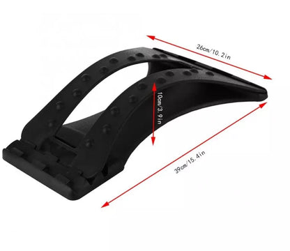 Adjustable Lumbar Corrector with 20 massage points in black, purple, or green