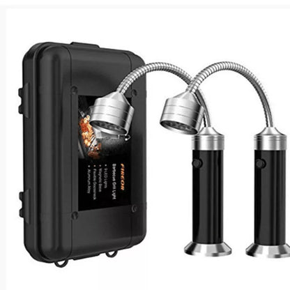 BBQ Grill Light with adjustable hose and magnetic base for hands-free grilling illumination