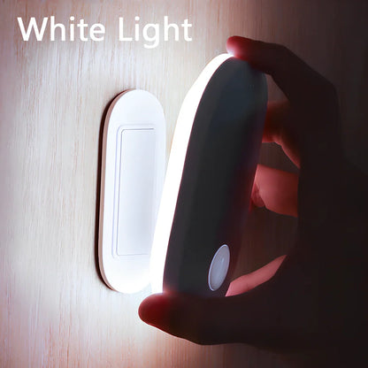 Human induction home light with magnetic base showing back lighting ring design and compact 108mm size