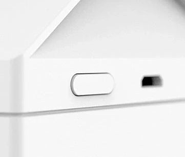 White milk carton shaped USB humidifier with 260ml capacity measuring 75mm x 75mm x 113mm