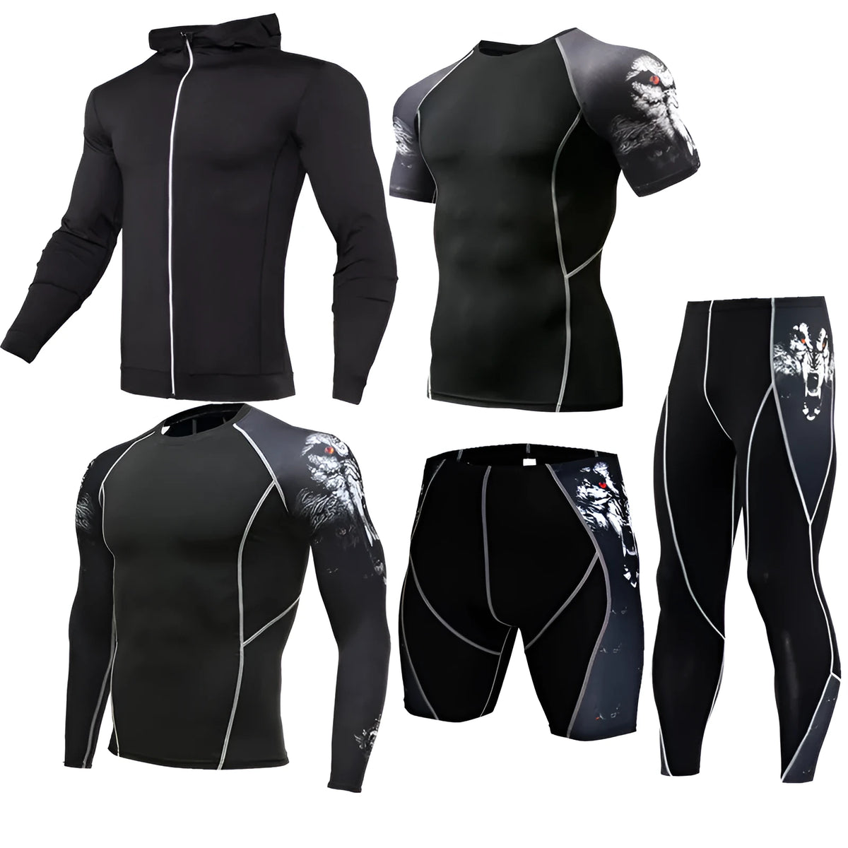 Quick-drying running suit in blue, made from milk silk and 90% polyester, available in multiple sizes and colours.