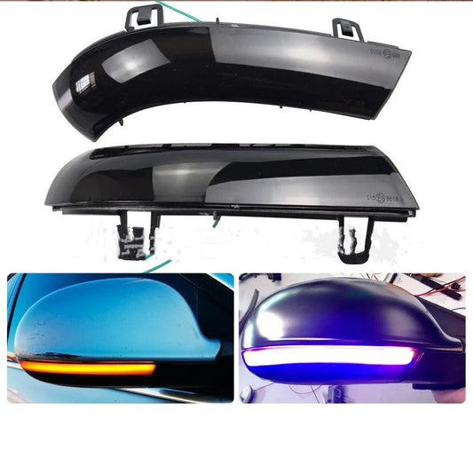 Automobile Running Water Steering Light for Volkswagen Golf MK5 with sequential LEDs in Single Yellow or Blue-Yellow Blue options