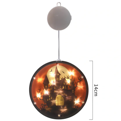 Halloween LED modelling lantern with 160mm PVC shell and atmospheric glow