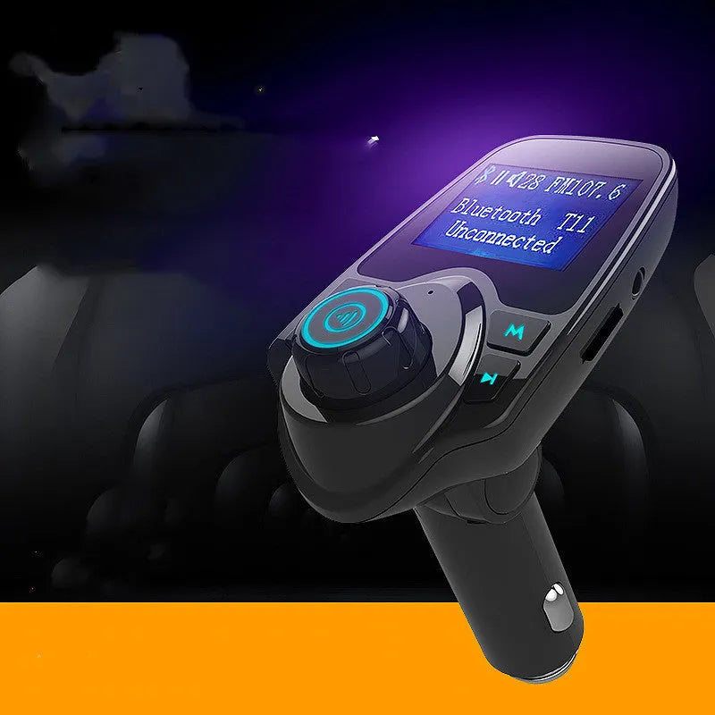 Car Bluetooth FM Transmitter with Hands-Free Calling: G7 Model Featuring USB Charging, TF Card Playback, and MP3/WMA Decoding for Wireless Audio Streaming from Phone to Car Stereo