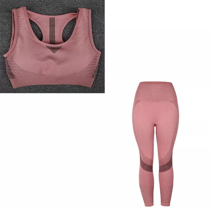 TerritorioFit Yoga Seamless Leggings with eyelet detailing and glute contouring