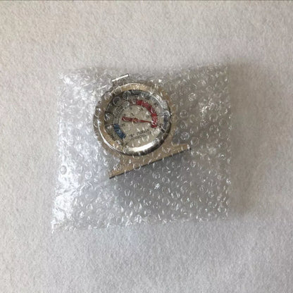 Stainless steel refrigerator and freezer thermometer with clear display