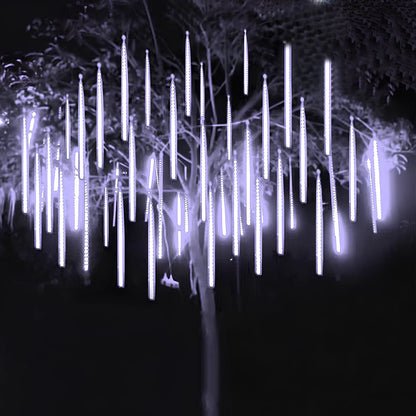 LED meteor rain garden lantern with flashing modes in 30cm and 50cm sizes for outdoor lighting