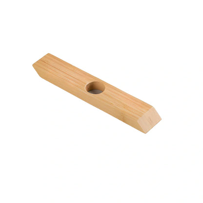 Natural bamboo wine bottle rack with modern simple design showing tool-free assembly