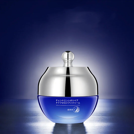 Anti-wrinkle firming eye cream in 15ml tube with peptide formula for dark circles