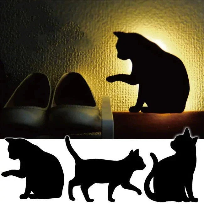 Illuminating pet-themed night light with smart sound sensor and customizable design