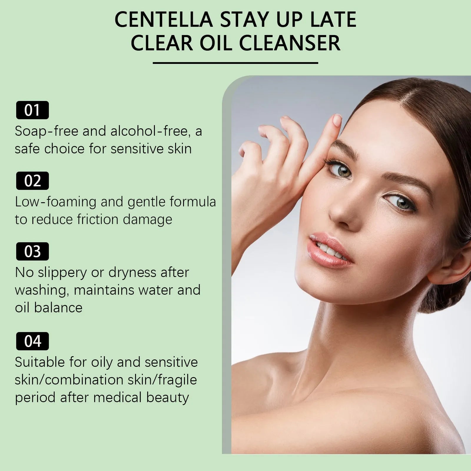 Centella Stay Up Late Clear Oil Cleanser 100g bottle