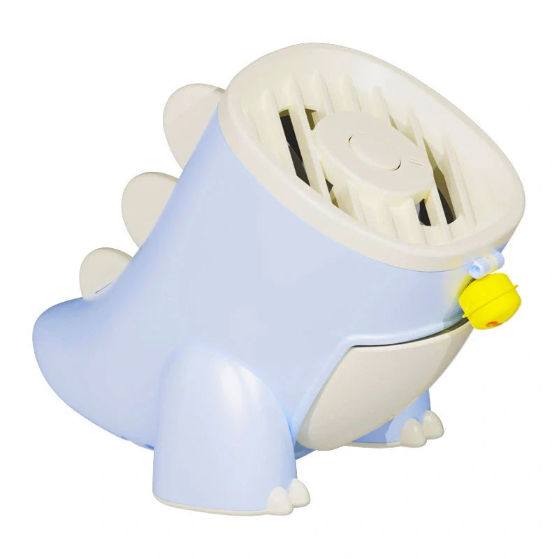 Dinosaur Mosquito Killing Lamp in pink, green, and blue options on a white background