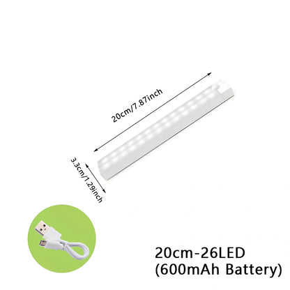 Stainless steel wireless LED motion sensor night light with magnetic wall mounting