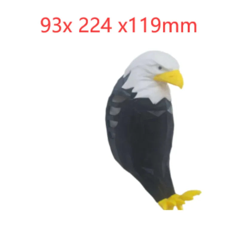 3D eagle owl wall lamp projector showing resin silhouette construction and projected shadow patterns