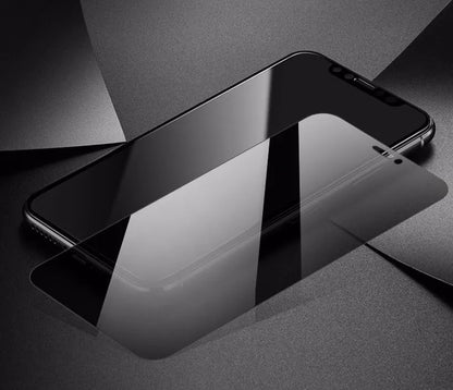 Tempered glass screen protector for iPhone with peep-proof privacy feature