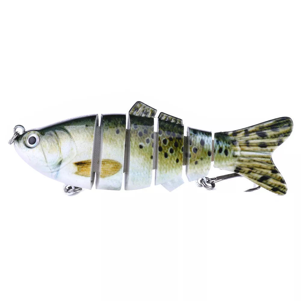 Plastic bait fish with high-strength hooks for effective fishing