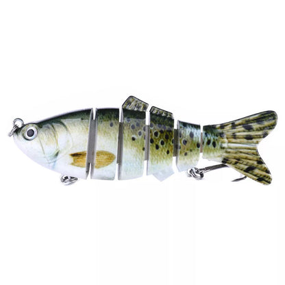 Plastic bait fish with high-strength hooks for effective fishing
