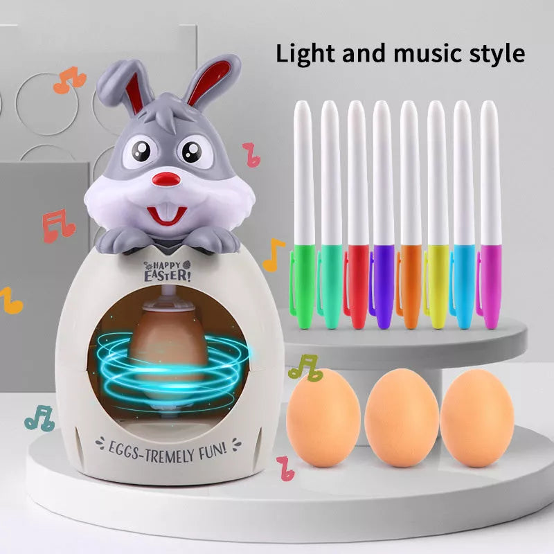 Easter egg decoration kit for kids with sound and light features, safe and non-toxic