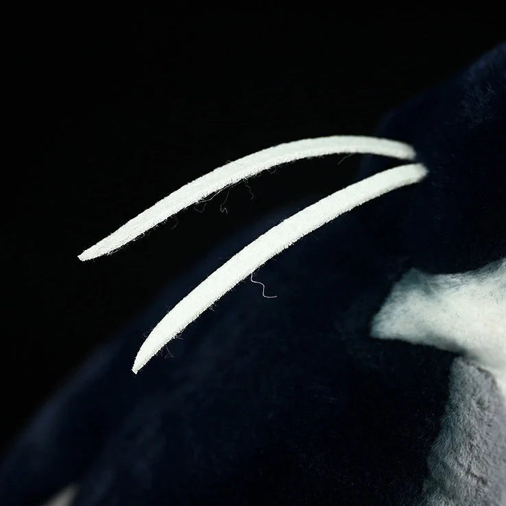 Chinese pastoral style penguin plush toy measuring 24cm tall with soft plush fabric