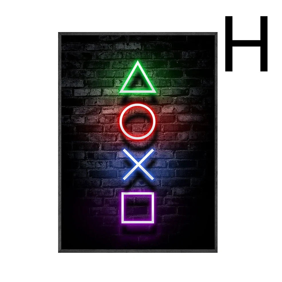 Canvas wall art print showing one of six style options, available in nine sizes from 13x18cm to 50x75cm