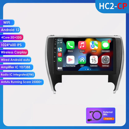 10-inch touchscreen car MP5 navigation system for 2015 Toyota Camry dashboard installation