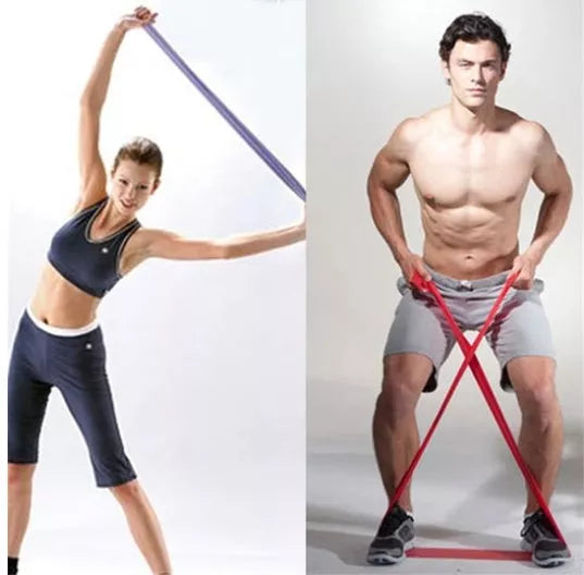 TPE Strength Training Ribbons in various colors and sizes for customized workouts