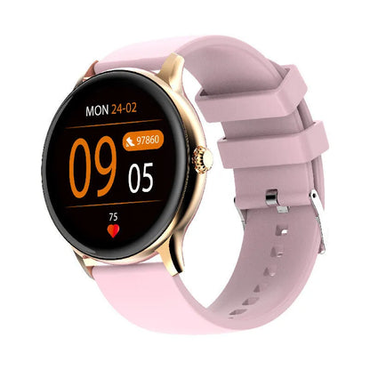 Blood Pressure Health Smart Bluetooth Sports Watch with 1.28-inch screen and silicone wristband