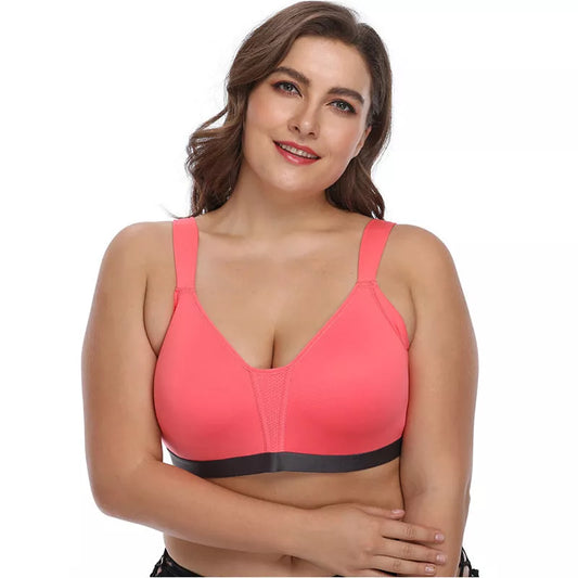 No steel collar underwear bra in polyester fiber, available in multiple colors and sizes