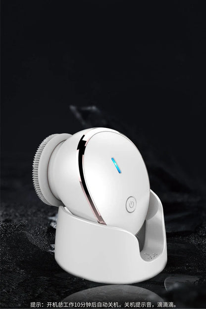 Mini Multifunction USB Facial Cleansing Massager with silicone bristles