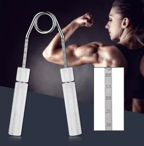 Adjustable Metal Grip with 5 resistance levels for strength training and rehabilitation