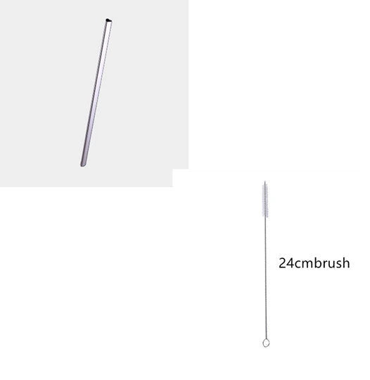 Premium heart-shaped reusable metal drinking straws for bubble tea and other beverages