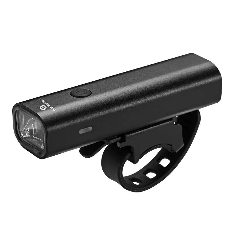 ROCKBROS YQ-QD black bicycle light with USB charging and 400 lumen brightness
