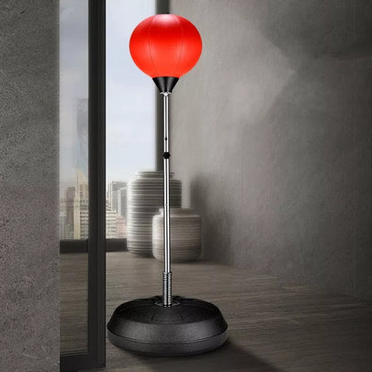 Home Reaction Trainer Boxing Speed Ball in Red Black and Black for adult fitness training
