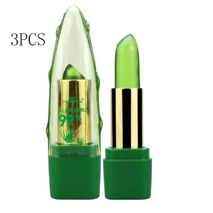 Aloe Vera Gel Color Changing Lipstick Gloss with personalized shade and deep hydration