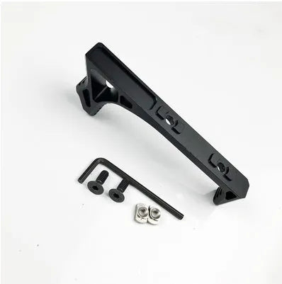 Aluminium hand stop accessory for AR-15 J8 J9 J10 handguards in red or black.